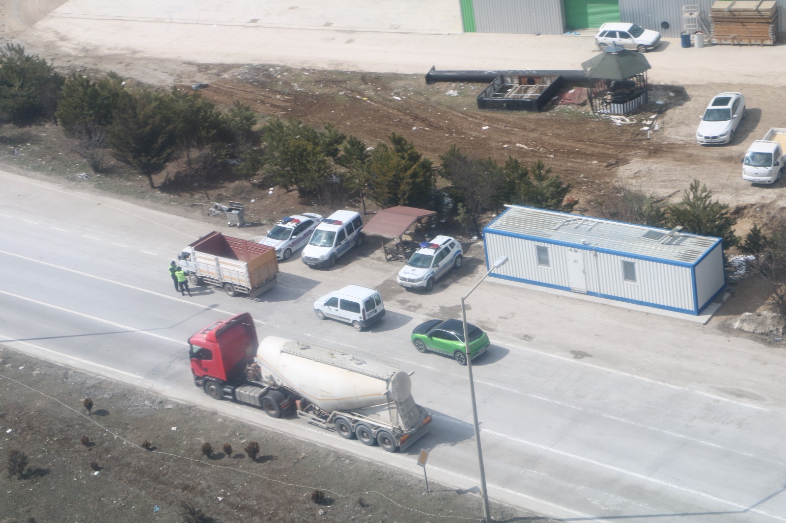 Afyon trafiği gökyüzünden denetlendi