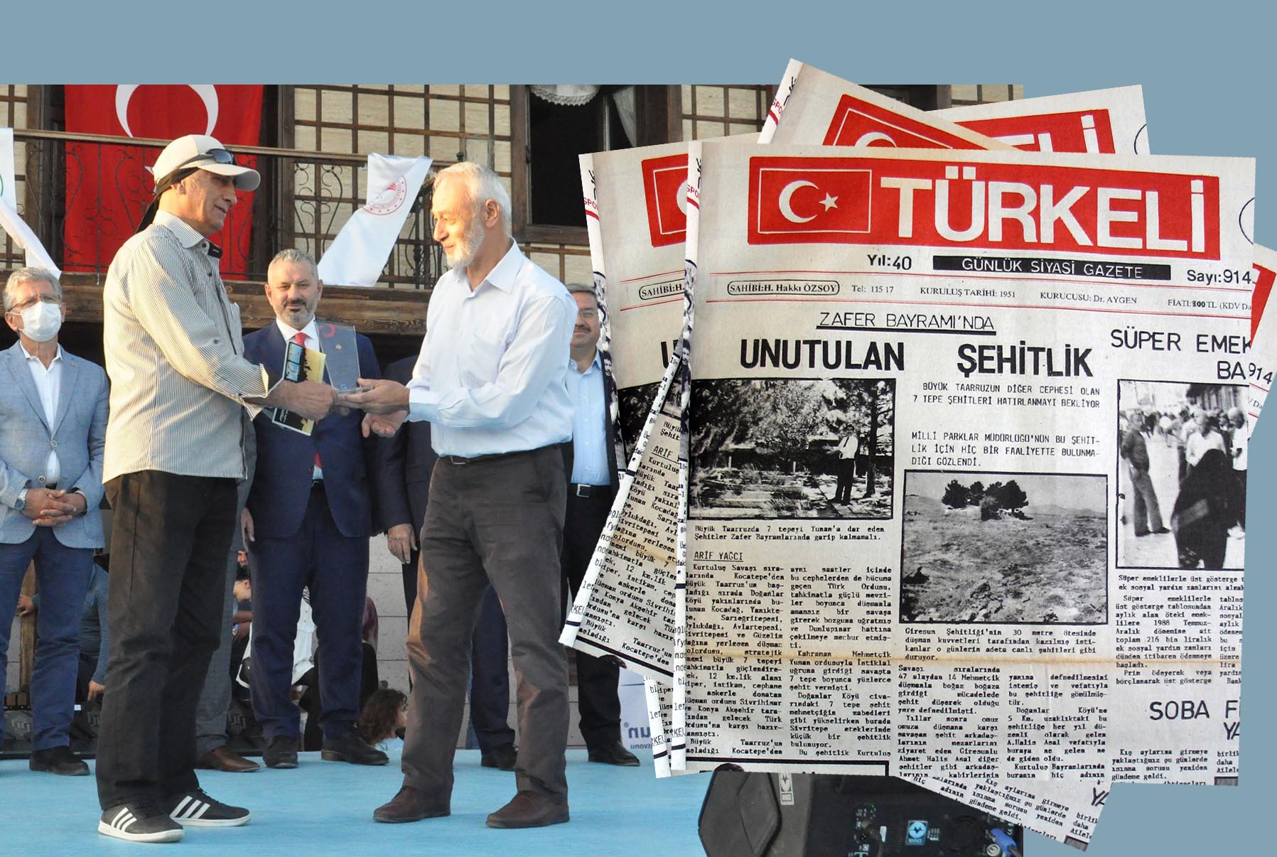 Giresunlulardan Arif Yağcı'ya şükran plaketi