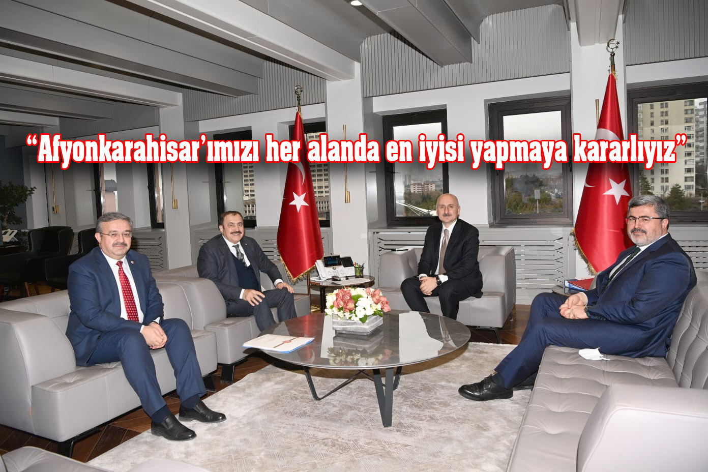 AK PARTİ MİLLETVEKİLLERİ ULAŞTIRMA BAKANINI ZİYARET ETTİ