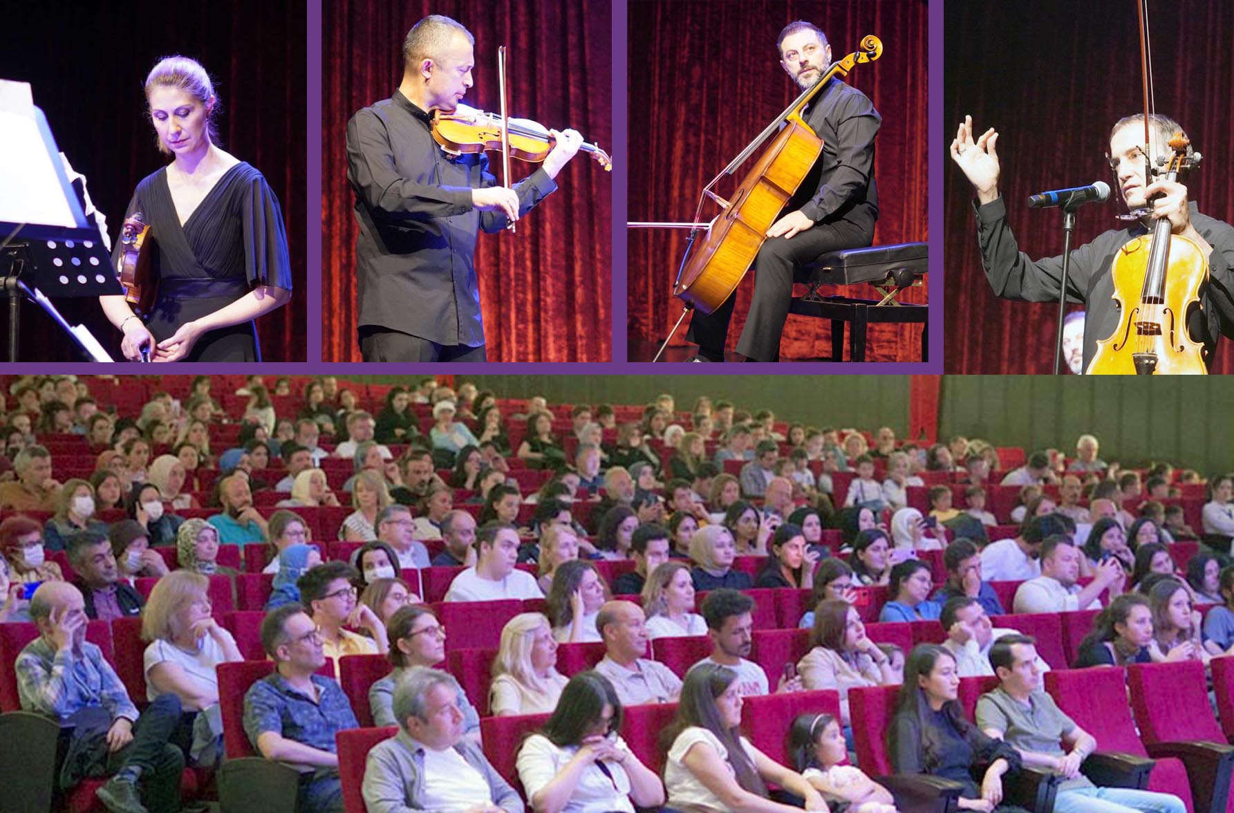 Borusan Quartet konserini Afyon halkı ayakta alkışladı