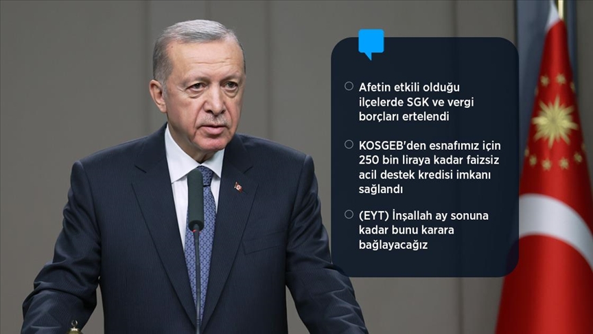 Cumhurbaşkanı Erdoğan: EYT için tarih verdi