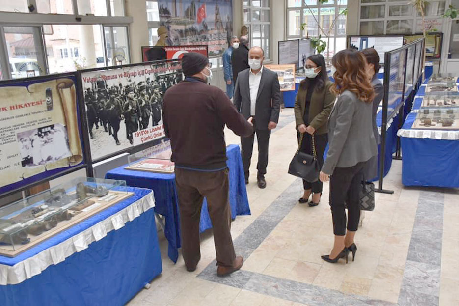 Çanakkale müzesi gezici sergisi büyük ilgi gördü