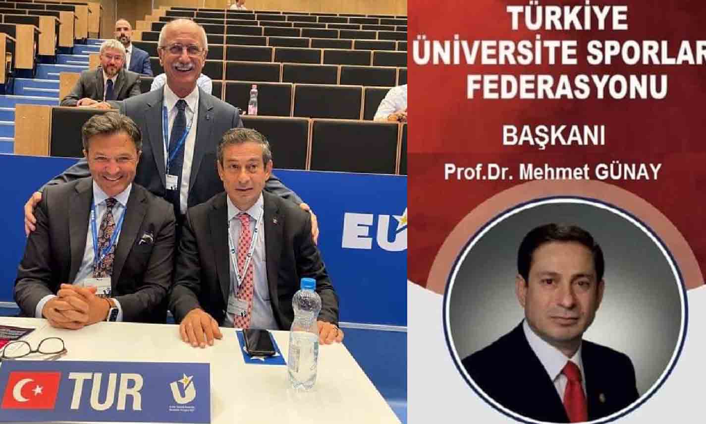 Günay; Üniversite Sporları Federasyonu başkanlığı’na seçildi