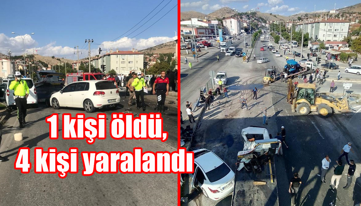 Kaza anı güvenlik kamerasına yansıdı