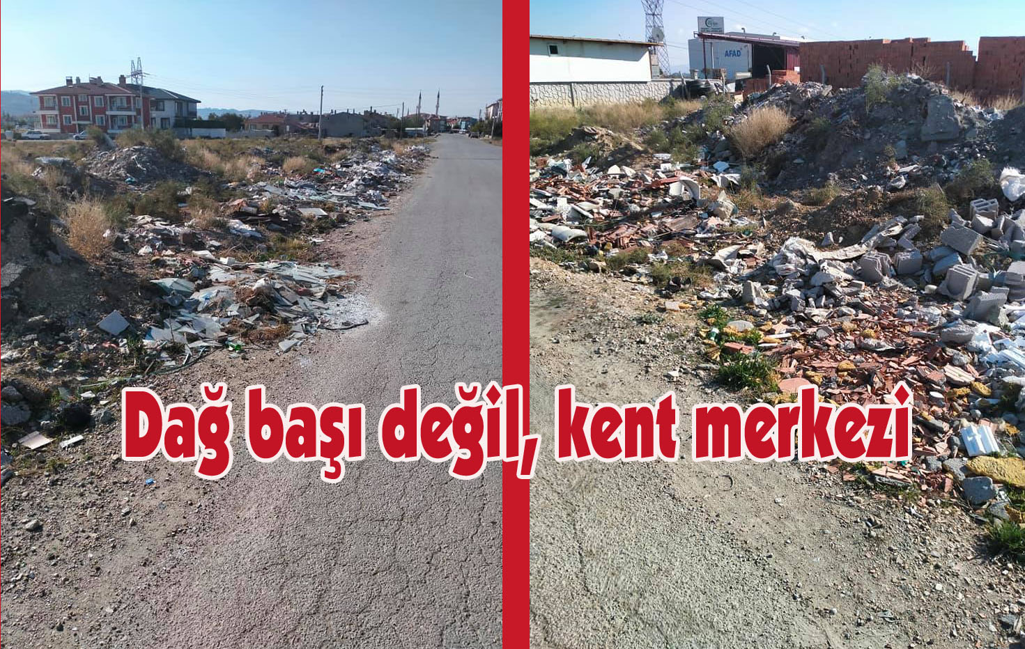 Karşıyaka sakinleri molozlardan dertli!