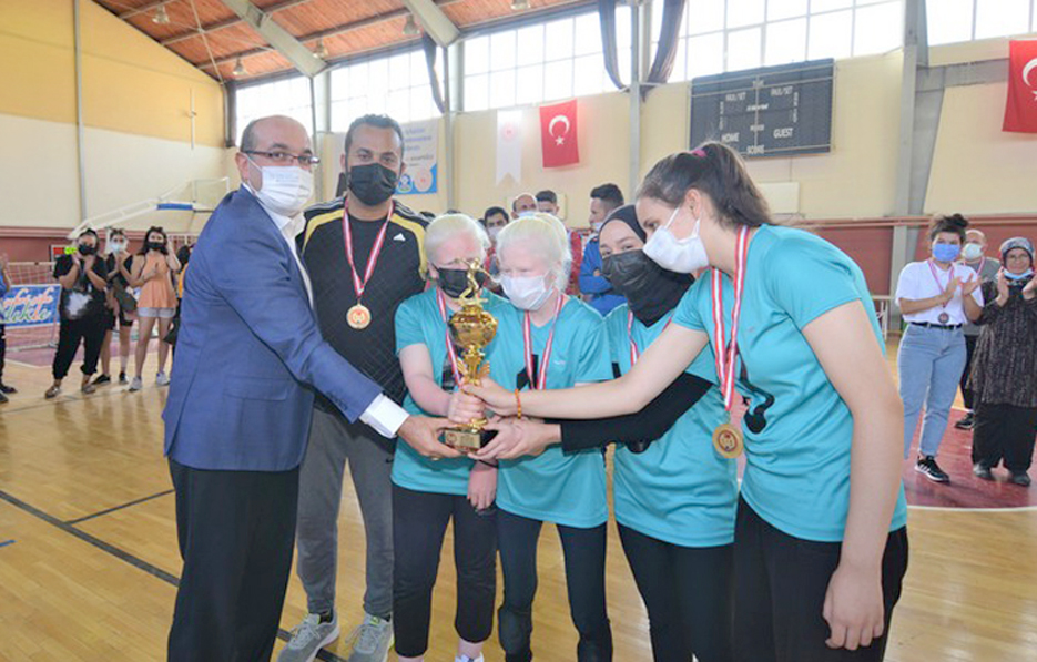 ‘Goalball’  turnuvası sona erdi