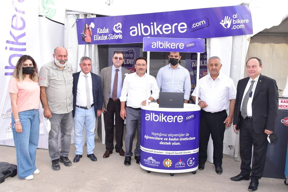 Festival alanını ziyaret ettiler