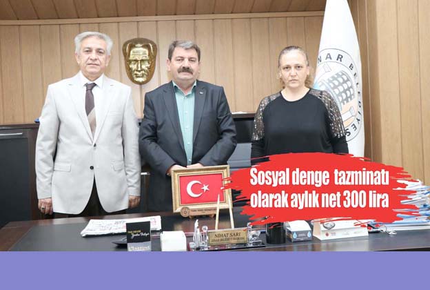 Dinar'da sosyal denge tazminatı sözleşmesi imzalandı