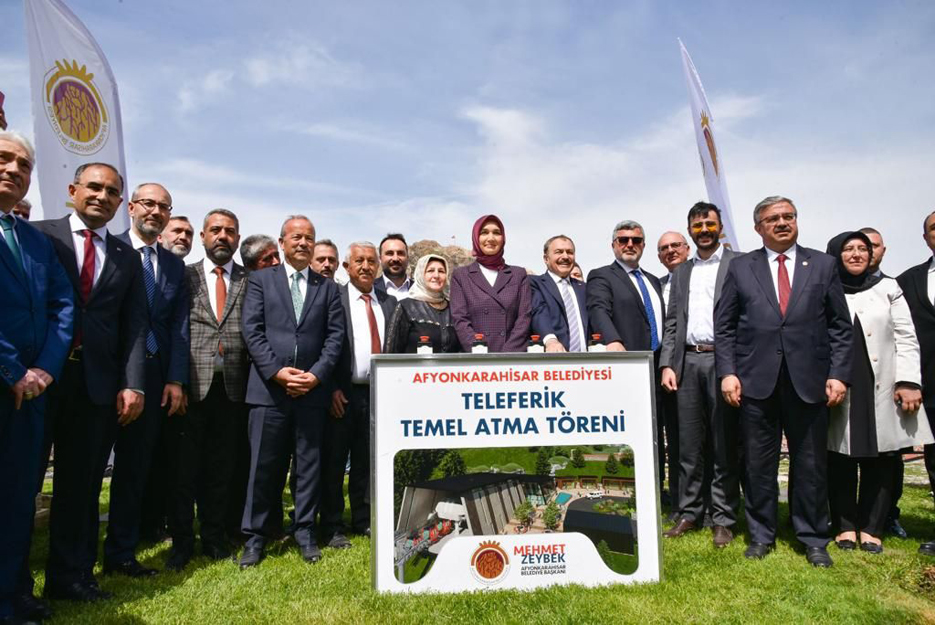 Dev proje teleferik tesisinin temeli atıldı