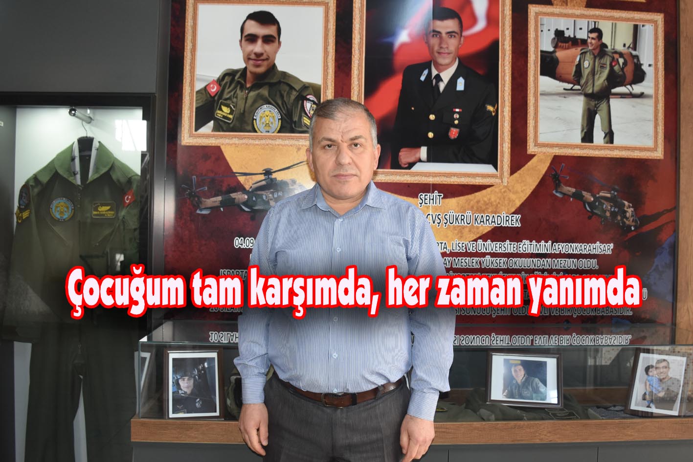 Şehit babası oğlunun ismini taşıyan okulda gururla çalışıyor